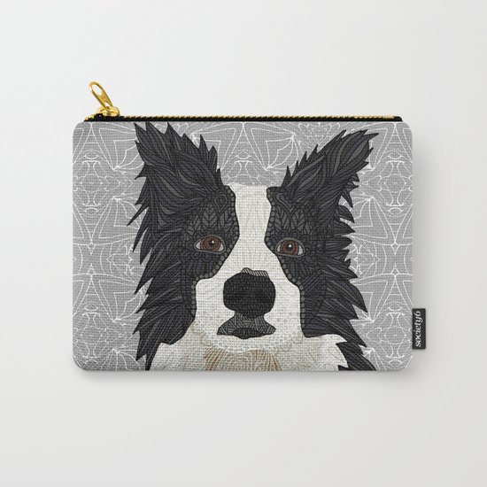 Beautiful Border Collie Carry-All Pouch