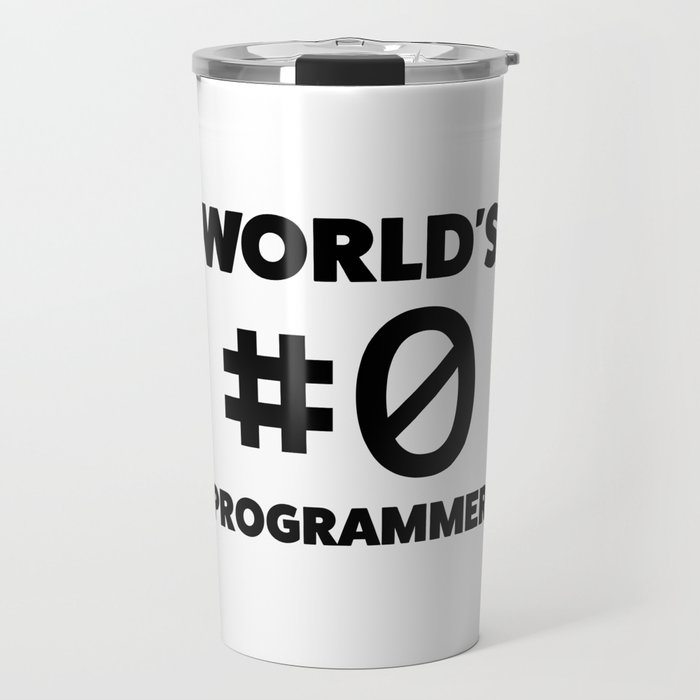 World's #0 programmer Travel Mug