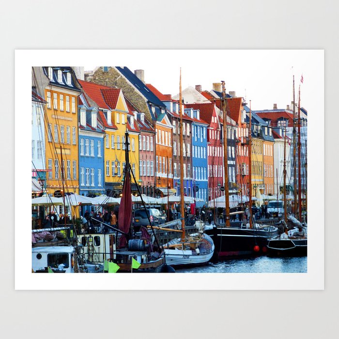 Nyhavn, Copenhagen Art Print