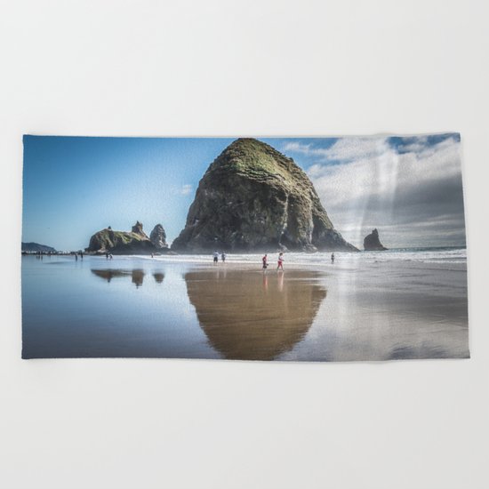 Haystack Rock Beach Towel