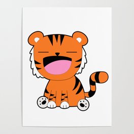 Happiest Tiger Poster