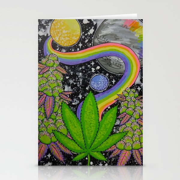 Space Stoner Stationery Cards