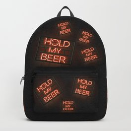 Hold My Beer Neon Bar Light Backpack