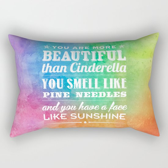 Sunshine Face Rectangular Pillow