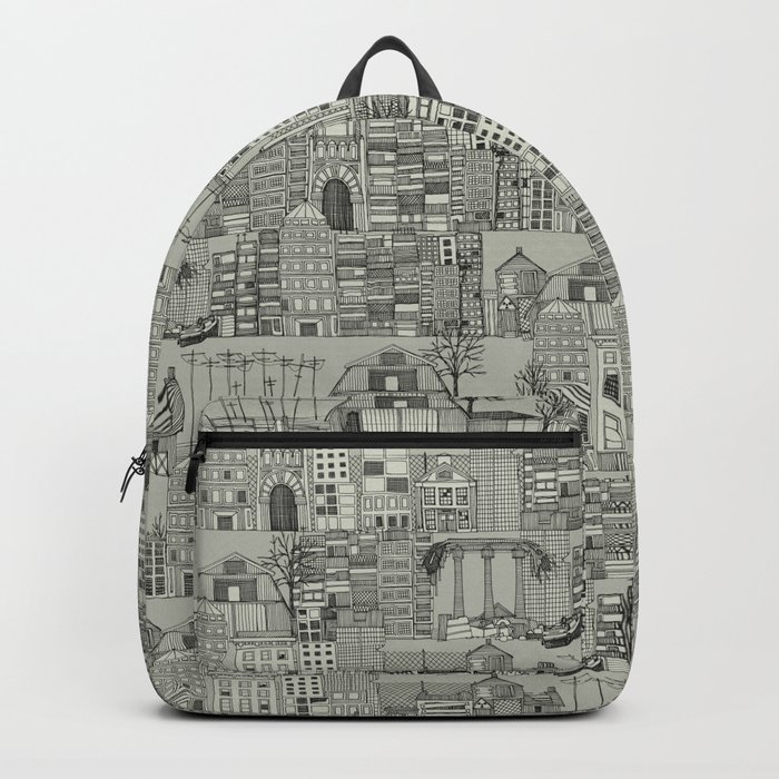 dystopian toile mono Backpack