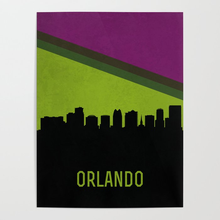 Orlando Skyline Poster
