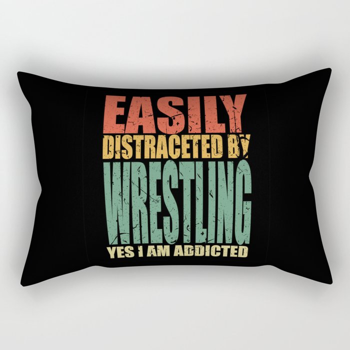 Wrestling Saying Funny Rectangular Pillow