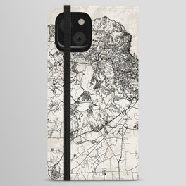 Algeria, Algiers - Illustrated Map Design iPhone Wallet Case