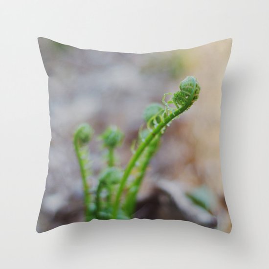 Fiddleheads Throw Pillow
