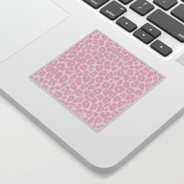Leopard in Pink Sticker