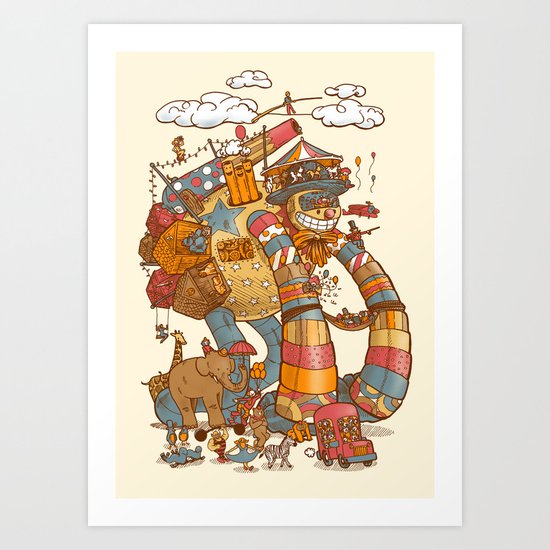 Circusbot Art Print