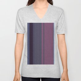 Multi Color Vertical Stripes 16 V Neck T Shirt