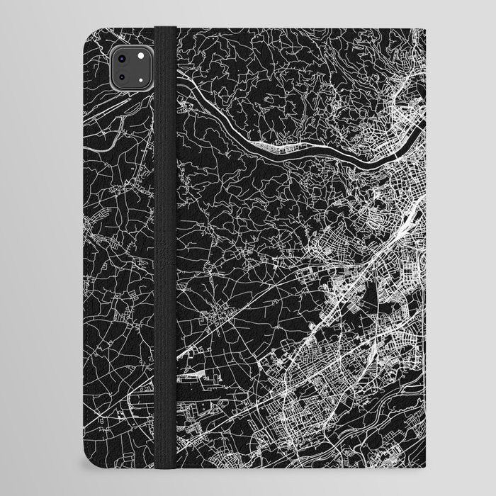 Linz Black Map iPad Folio Case
