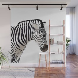 Zebra on Safari Wall Mural