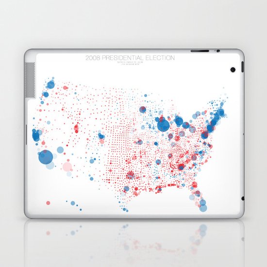 Election Mapping 2008 Laptop & iPad Skin
