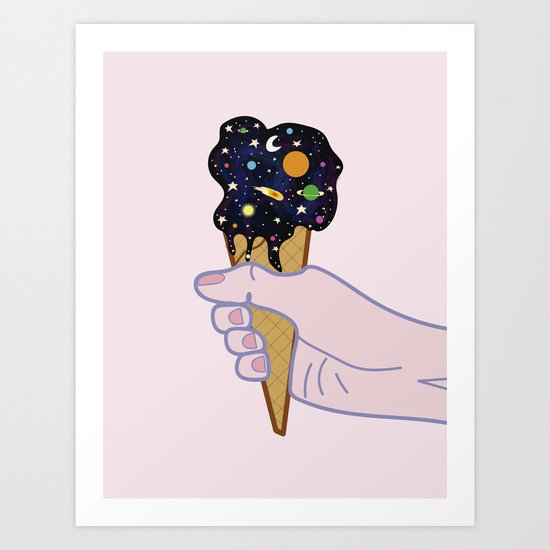 Universe flavour Art Print