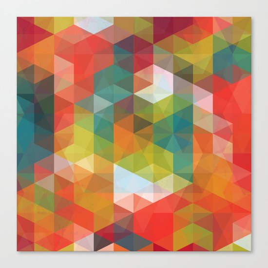 Transparent Cubism Canvas Print