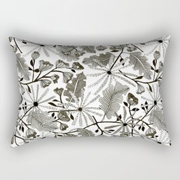 Inktober Floral Rectangular Pillow