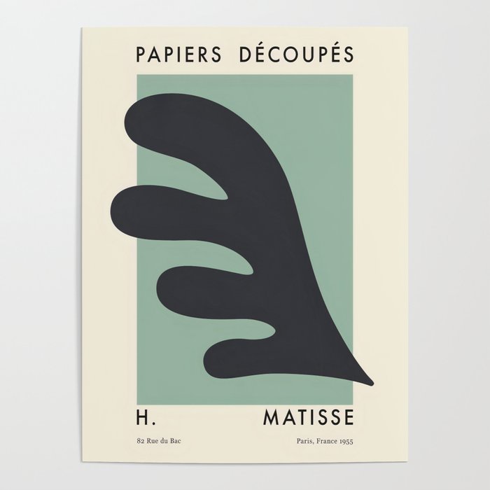 Matisse Cutout Green Poster Poster