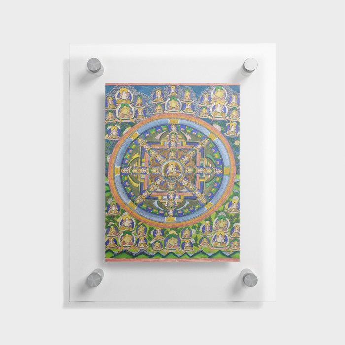 Buddhist Mandala Thangka Floating Acrylic Print