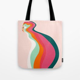 Abstraction_MY_LADY_SEXY_RAINBOW_SMOOTH_POP_ART_0302A Tote Bag