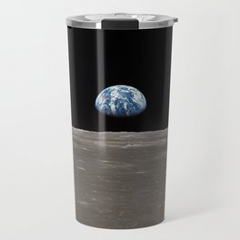 Earthrise Over Moon Apollo 11 Mission Travel Mug