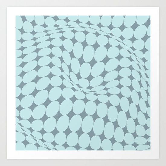 Swirling Points - Optical game 22 Art Print