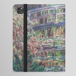 Monet, Pond with water lilies - Pink harmony or nympheas 8  water lily iPad Folio Case