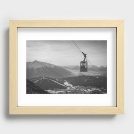 Vintage Ski Lift Recessed Framed Print