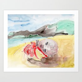 Hermit Crab Art Prints For Any Decor Style Society6
