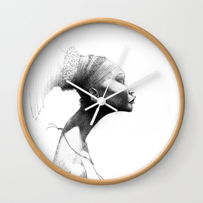 Afro Wall Clock