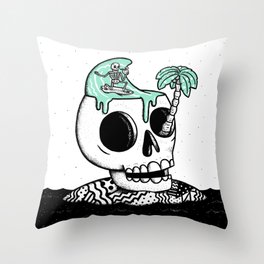 Surfer Thoughts Throw Pillow
