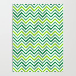 St. Patrick's Day Zig-Zag Lines Collection Poster