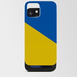 Sapphire and Yellow Solid Shapes Ukraine Flag Colors 4 100 Percent Commission Donated Read Bio iPhone Card Case