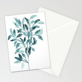 Blue Eucalyptus Stationery Card