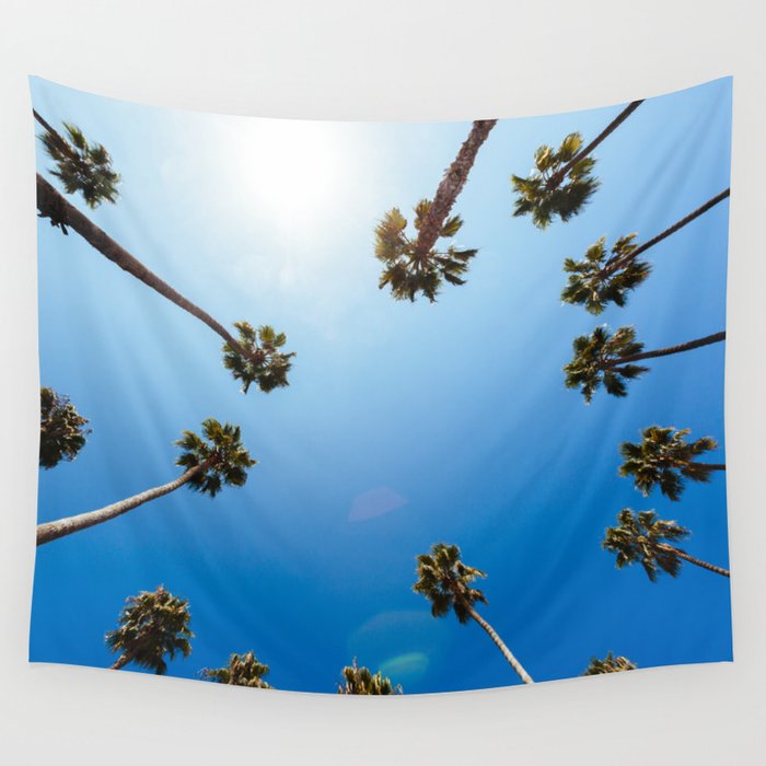 Palm Trees in Los Angeles Wall Tapestry