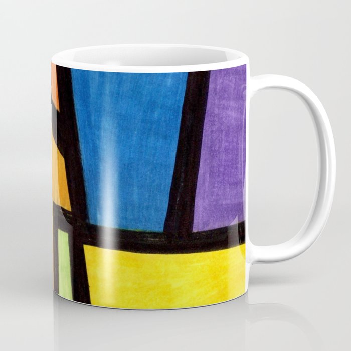 Multicolor Deconstructed Kaleidescope  Coffee Mug