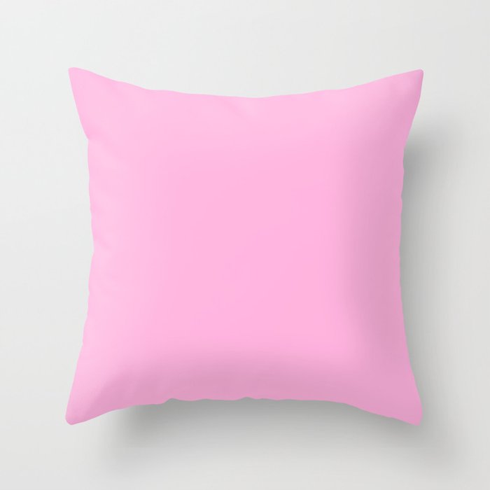 Light Hot Pink - solid color Throw Pillow