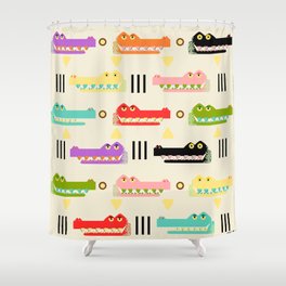 Later Alligator Shower Curtain