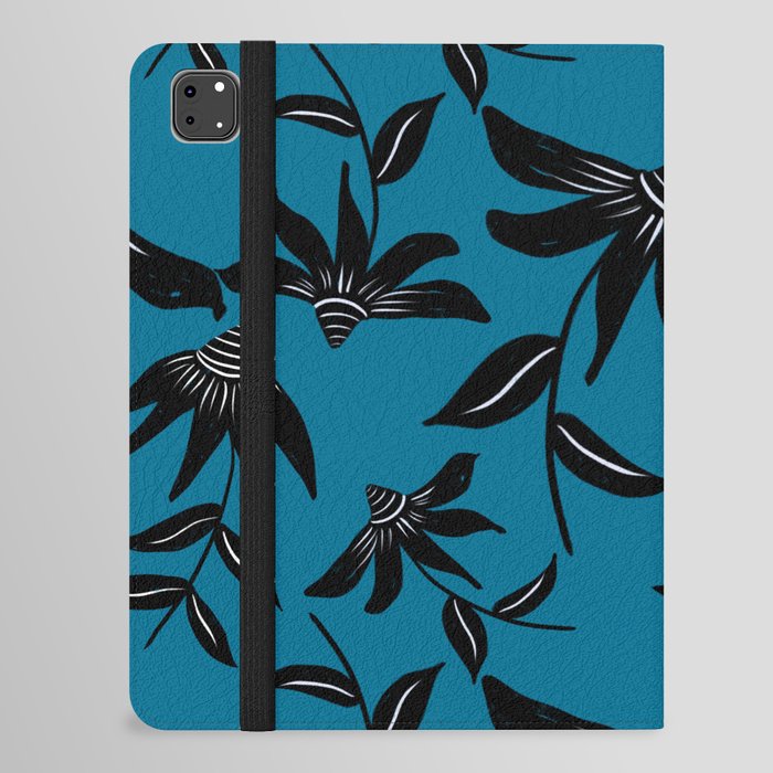 Echinacea - Blue iPad Folio Case