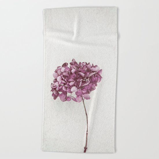 Pink Hydrangea Beach Towel