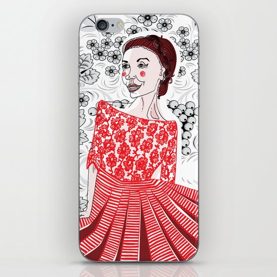 Red Dress iPhone & iPod Skin