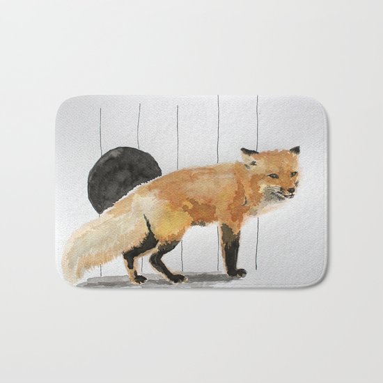 Smiling Fox Bath Mat