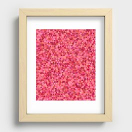 Rose Colored Triangles Recessed Framed Print