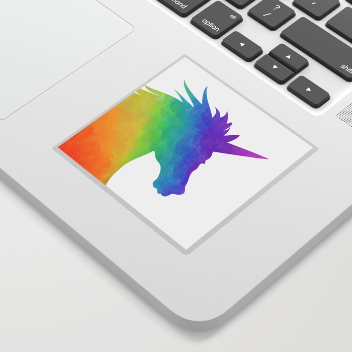 Rainbow Unicorn Silhouette Sticker