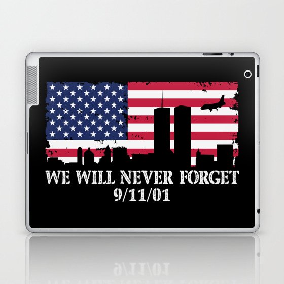 Patriot Day Never Forget 911 Anniversary Laptop & iPad Skin