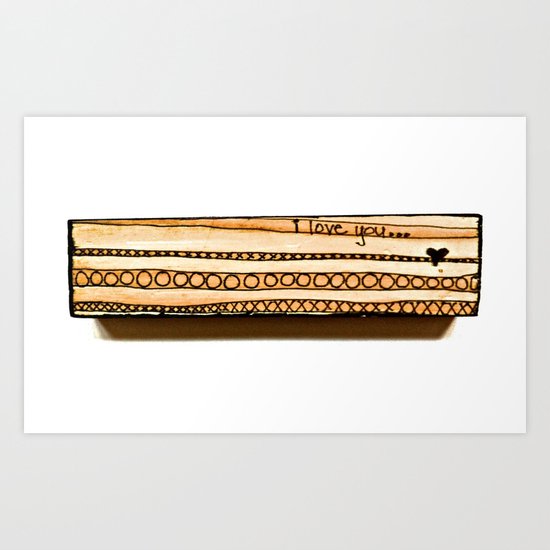 i love you... Art Print