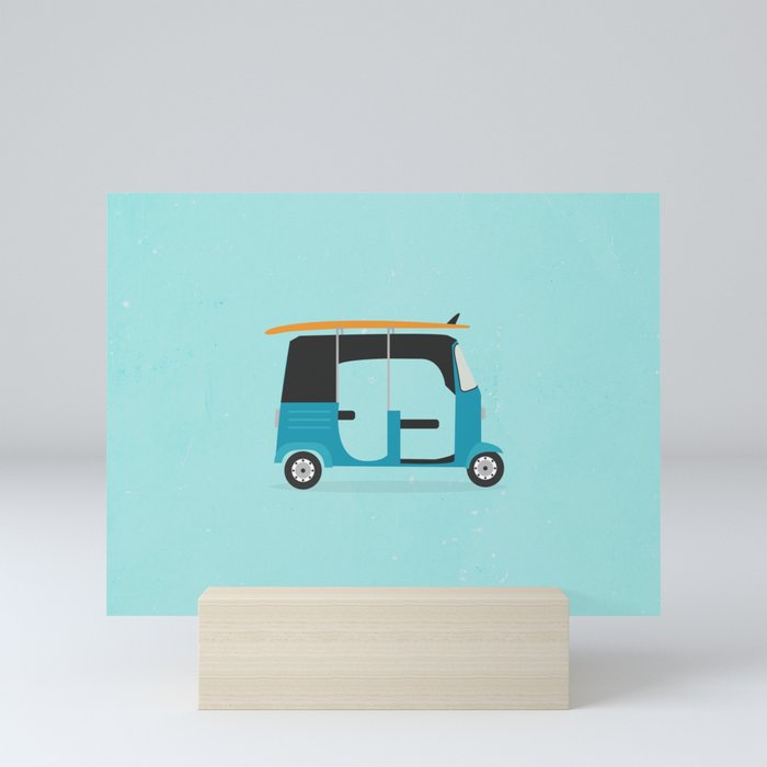 Board transport in Sri Lanka Mini Art Print