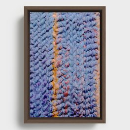 Blue Wool Framed Canvas