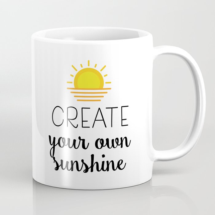 Create Your Own Sunshine Coffee Mug By Catmustache Create Your Own Sunshine Coffee Mug By Catmustache